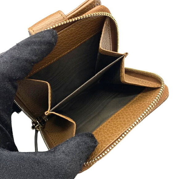 GUCCI Gucci Bifold Wallet GG Canvas Brown 346056 Outlet Women's Men's - Picture 12 of 15